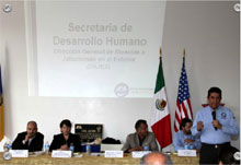 Fotos de la reunion con el Secretario de Desarollo Humano-Miguel Angel Garcia